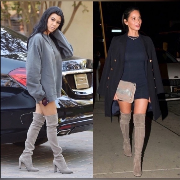 Stuart Weitzman Highland Boot Grey 8.5 - Picture 9 of 9